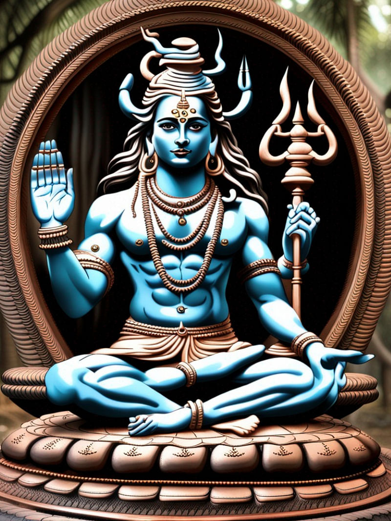 Ai created adorable pictures of Lord Shiva